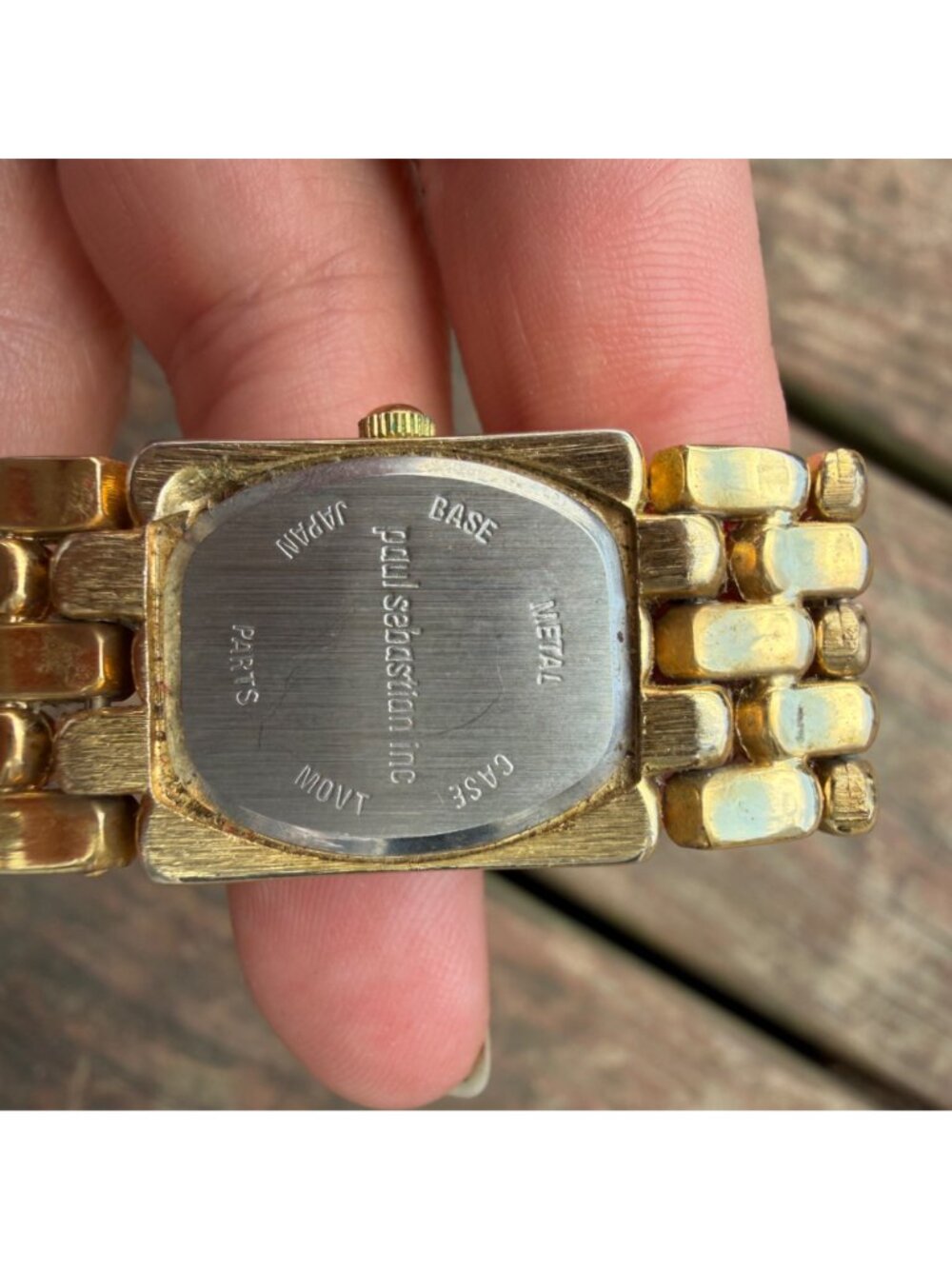 Paul Sebastian Gold-Tone Quartz Watch With Roman Numerals & Link Bracelet - Picture 4 of 7